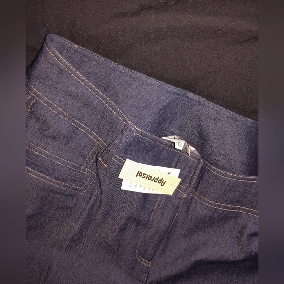 Raw Denim Nwt Appraisal Brand Hi Waist High Rise Blue Jeans Size 12 USA Women - Picture 5 of 14